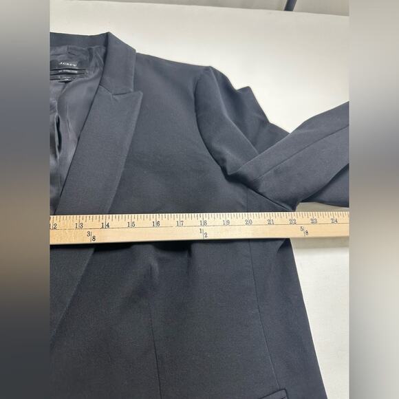 J. Crew Parke Bi- Stretch Blazer Black Size 18 Cotton Viscose Blend - Picture 6 of 6